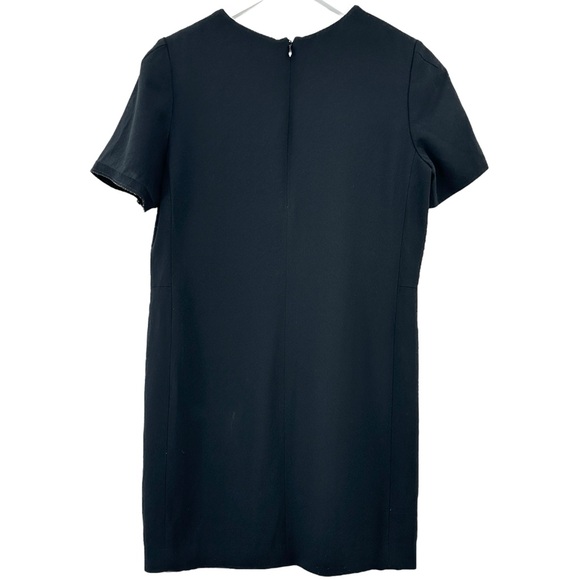 Babaton Patricio Black Loose Fit Japanese Crepe Short Sleeve T-Shirt Mini Dress - Picture 5 of 10